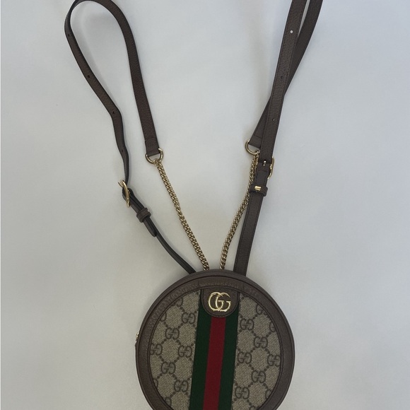 GUCCI | GG SUPREME MINI OPHIDIA ROUND BACKPACK - Picture 3 of 9